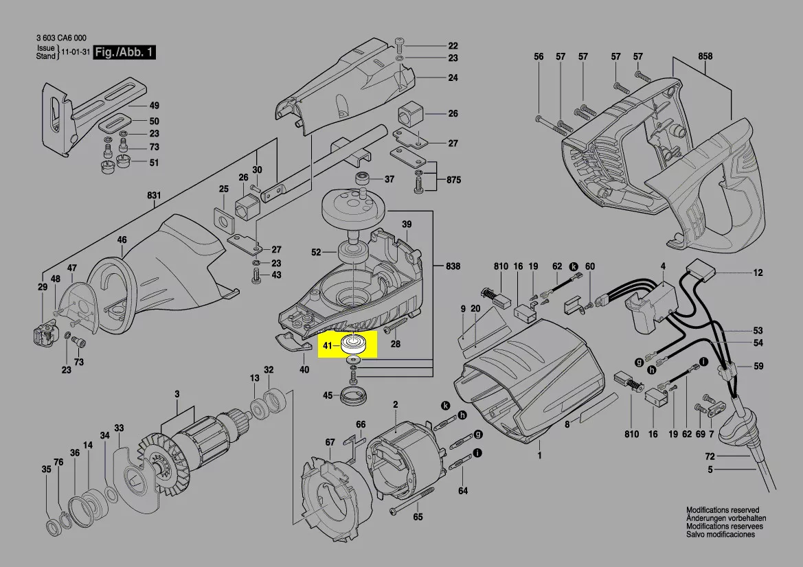 Roulement réf. 2 610 956 889 BOSCH
